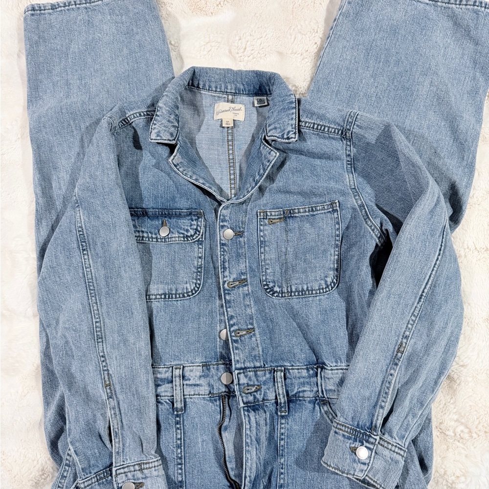 Universal Thread Blue Denim Jumpsuit
